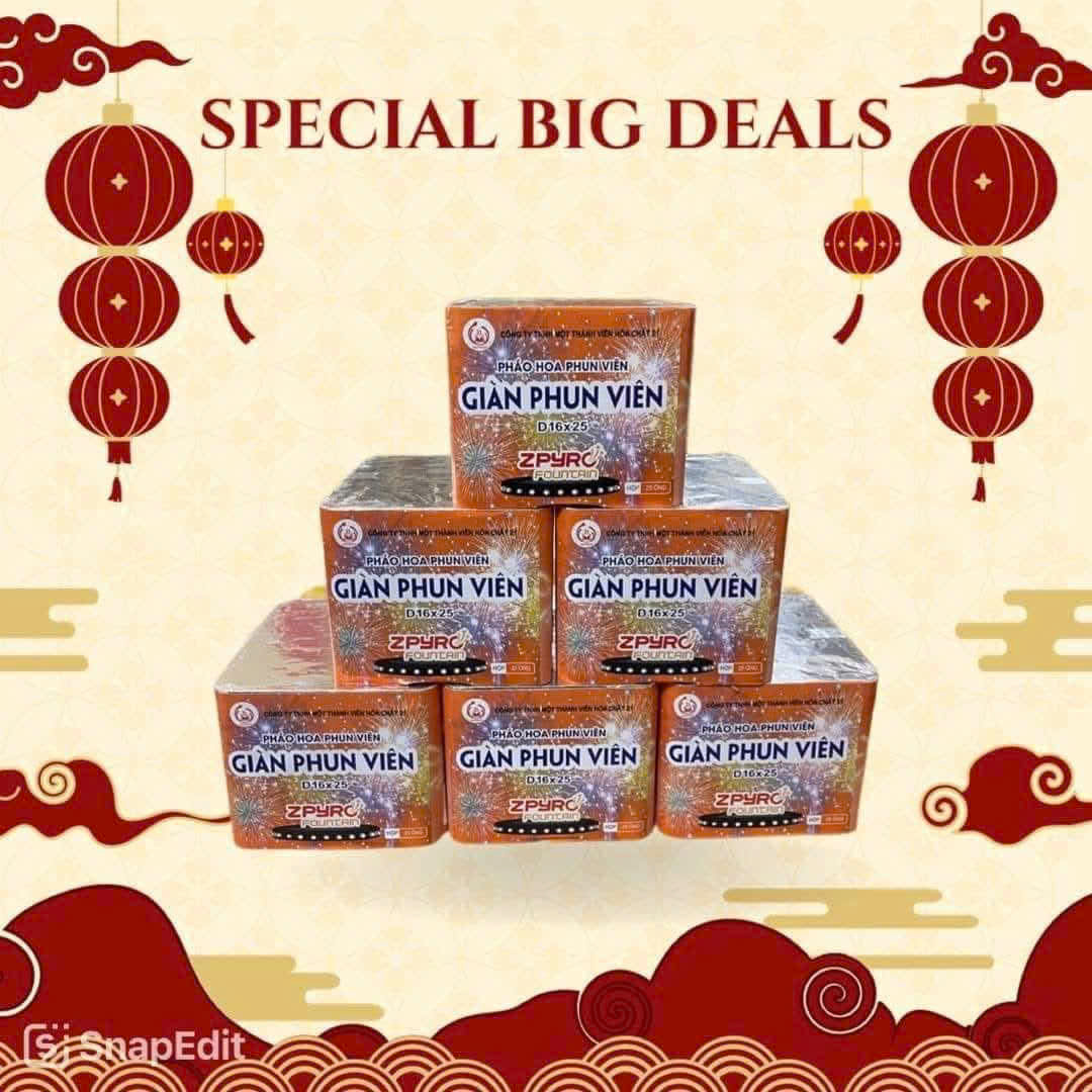 Giàn phun viên đặc biệt
